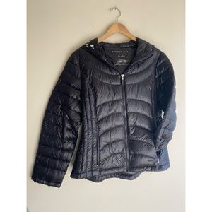 Women’s XL Black Packable Down Fill Slim Puffer Jacket